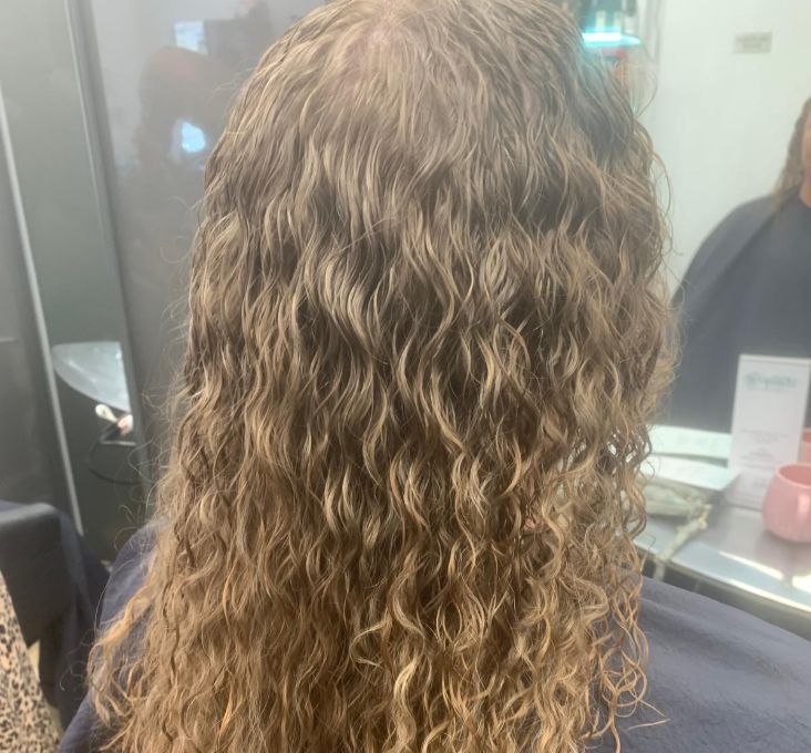 Hair perming at Gorgeous in Melksham
